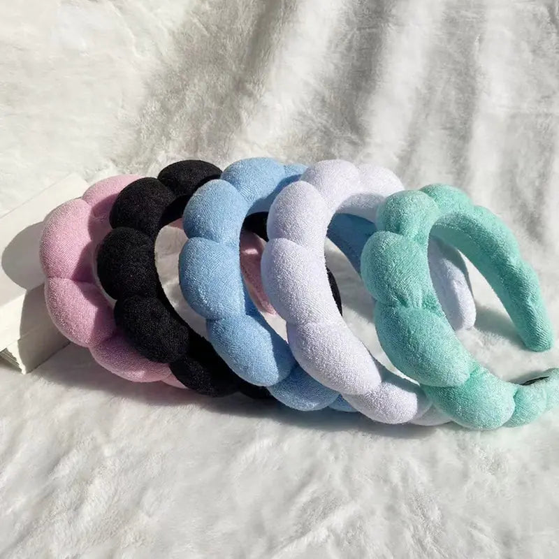 Spa Makeup Bubble Terry Cloth Headband